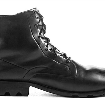 Men's shoe black 14 cm PU 2