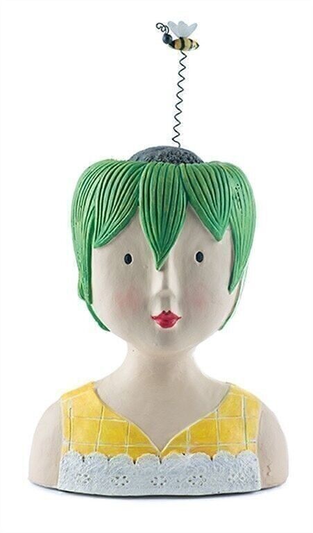 Lady Kopf Sonnenblume mit Biene 35 cm VE2