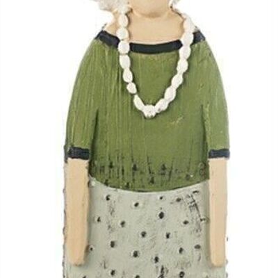 Lady with a green sweater 39 cm PU 2