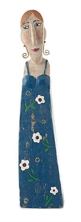 Lady blaues Kleid 48 cm VE 2