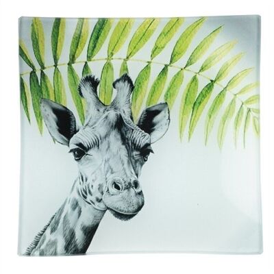 Plate giraffe 15x15 cm PU 12