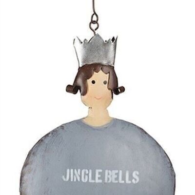 Pendant Queen 20 cm Jingle bells VE 6