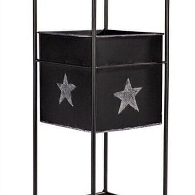 Plant pot with silver stars 41 cm PU 2