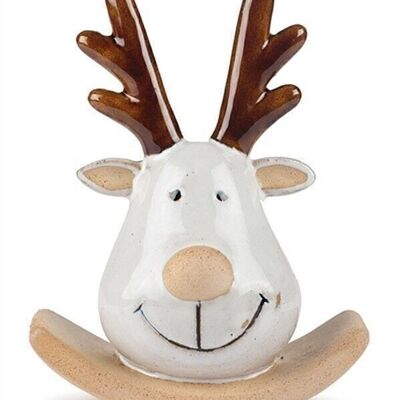 Reindeer head on swing 17 cm PU 4