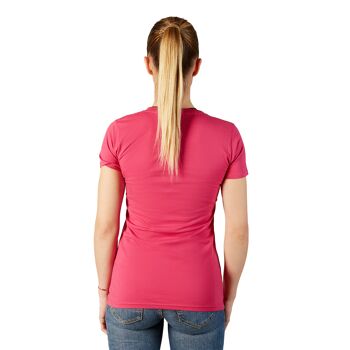 T-shirt de marque pour femmes rose 3