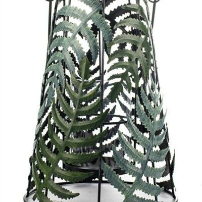 Lantern with fern 25 cm PU 4