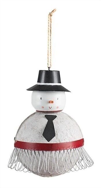 Boule avec bonhomme de neige 16 cm PU 6