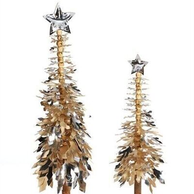 Christmas tree silver 43 cm VE 6