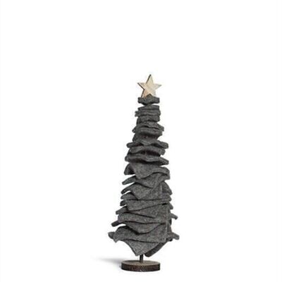 Fir tree with star on a wooden base 45 cm PU 6