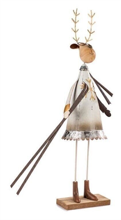 Reindeer with skis 47 cm PU 4