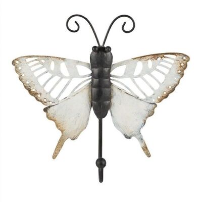 Butterfly with hook 16 cm PU 4 to decorate