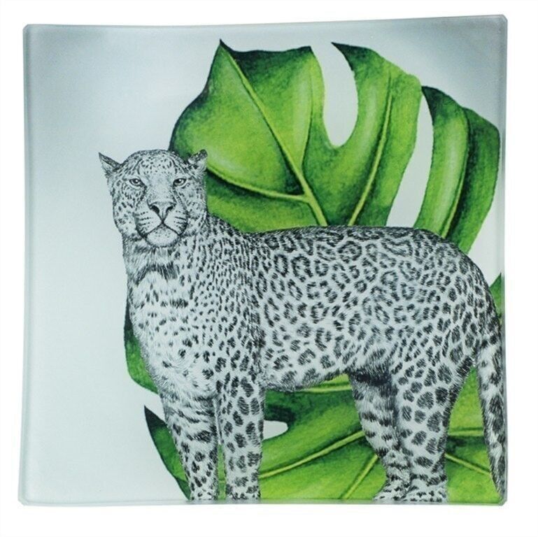 Piatto Leopard 15x15 cm PU 12 da decorare