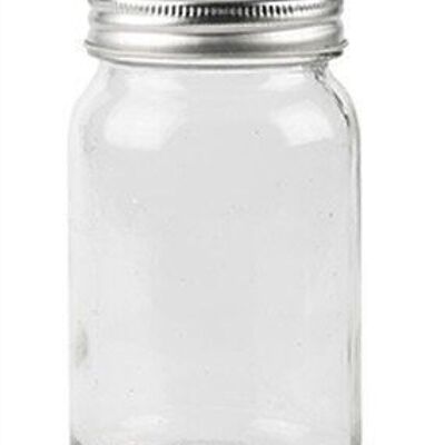 Schraubglas mit Tanne weiß 30 cm VE 12