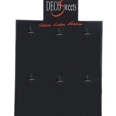 Deco sweet display with 6 hooks VE1