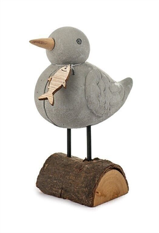 Uccello con ciondolo pesce 11 cm PU 8