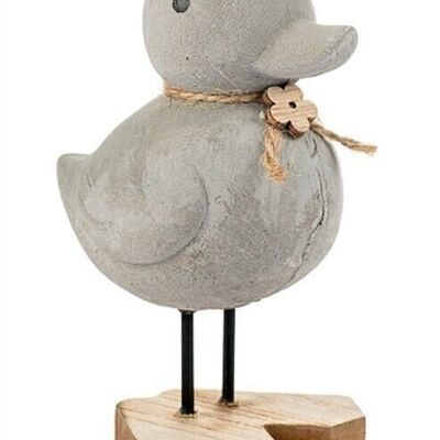 Duck with flower 13 cm PU 8