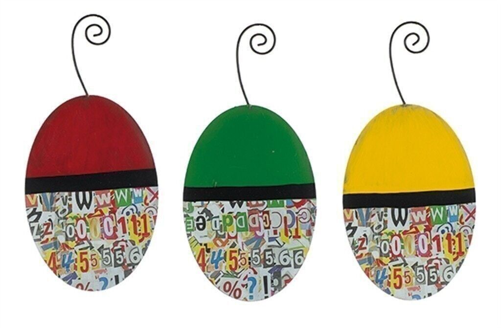 Colgante huevo letras 3 culo. 20 cm PU 18