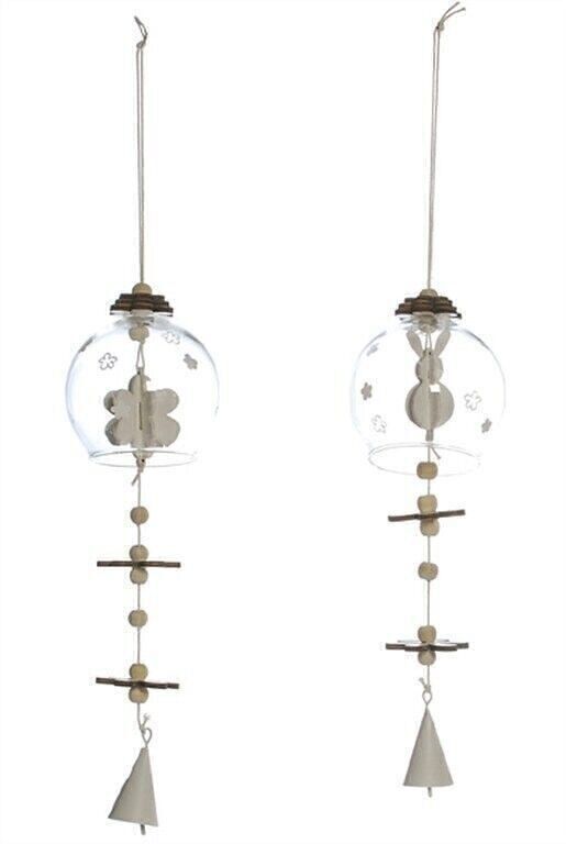 Ghirlanda con sfera di vetro 2 tipi. 25 cm PU 16