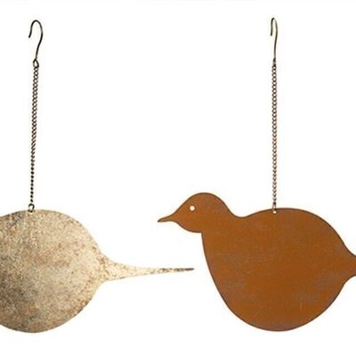 Pendant bird 14 cm 2 ass. VE 8