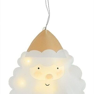 Colgante Papá Noel con LED 25 cm PU 12