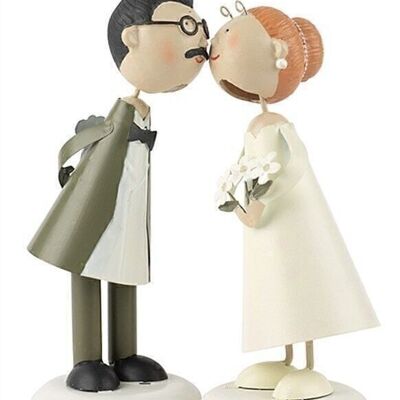 Knutschi bridal couple 16 cm 2 sort. VE 6