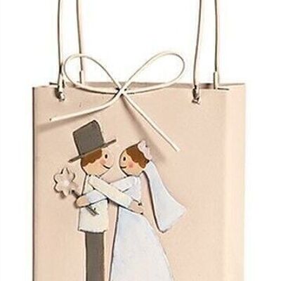 Bag with bridal couple 7x10 cm VE 6