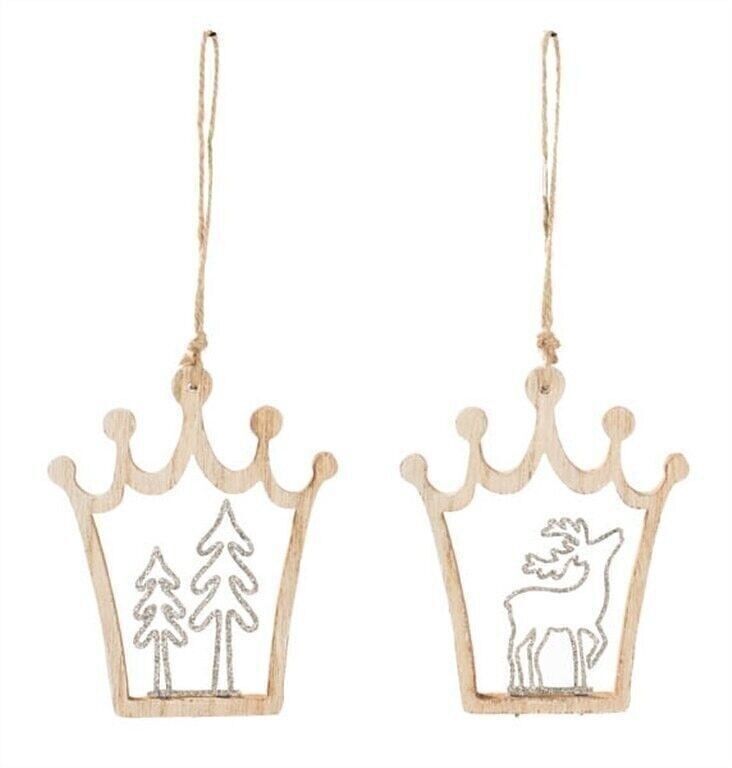 Couronne sapin/renne 2 sorte UE 24 13 cm