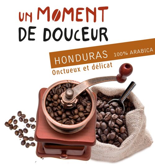 Café bio "Un Moment de Douceur", HONDURAS - 5 KG GRAINS VRAC