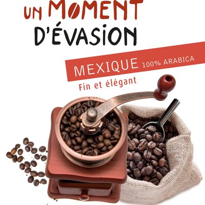 Café bio"Un Moment d’Évasion, MEXIQUE - 5 KG GRAINS VRAC