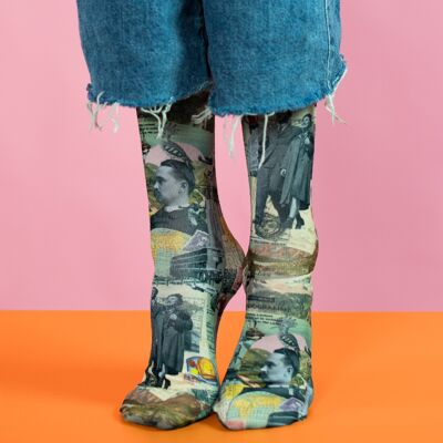 Chaussettes Travel Country, taille adulte standard sans talon.