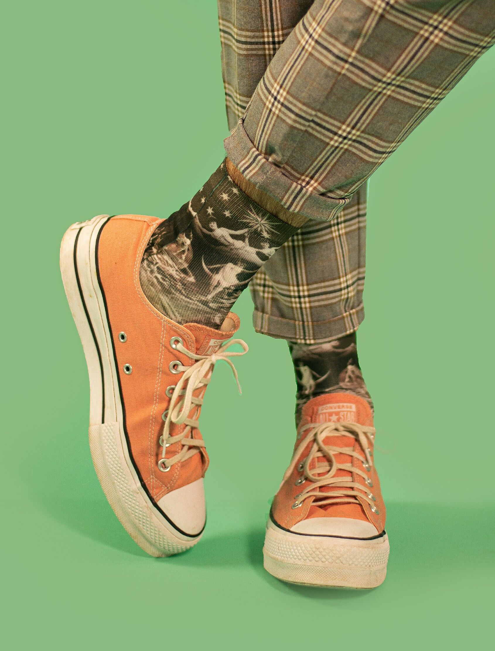 Calzini Cinema Noir, taglia standard per adulti senza tallone.