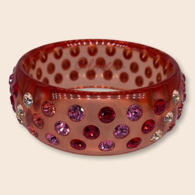 Lobster red maxi bangle Bari