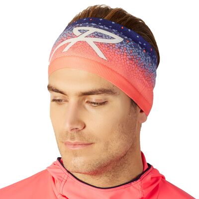 Unisex-Stirnband rosa und blau