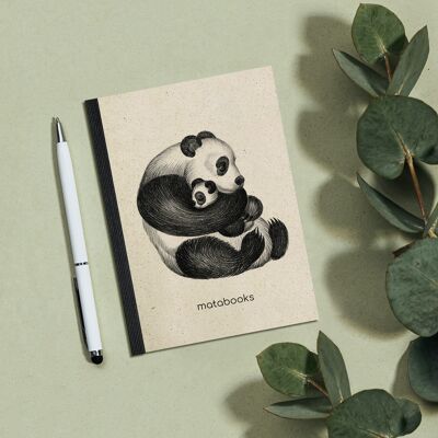 Broschur Dahara raide - "Panda"