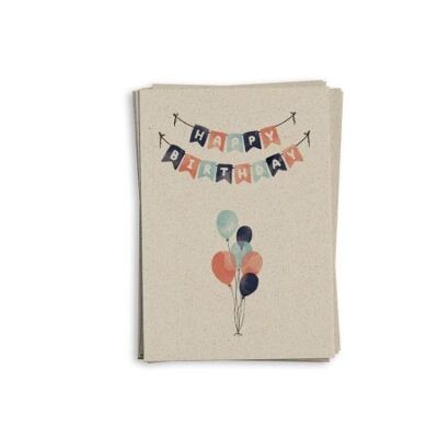 Greeting card birthday "Happy Birthday"