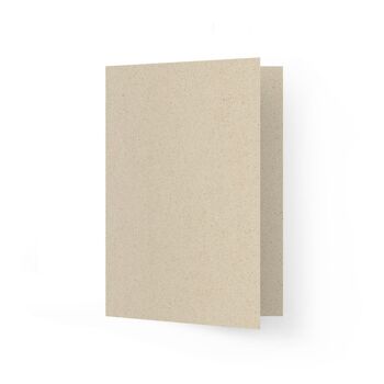 Carte de vœux A5 en papier d'herbe durable – Facile (20 pièces) 2