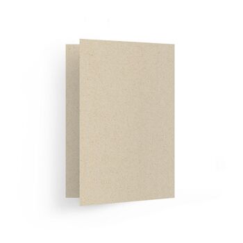 Carte de vœux A5 en papier d'herbe durable – Facile (20 pièces) 3