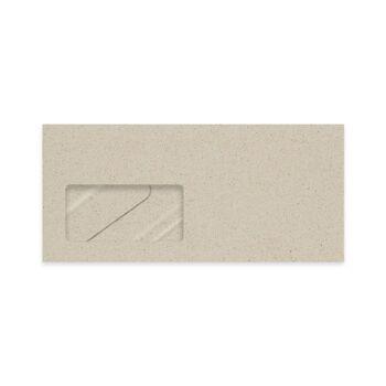 Enveloppes longues en papier d'herbe avec fenêtre de visualisation - 25 pièces 1