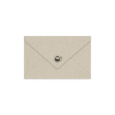 C6 envelopes made of grass paper - 500 pieces
