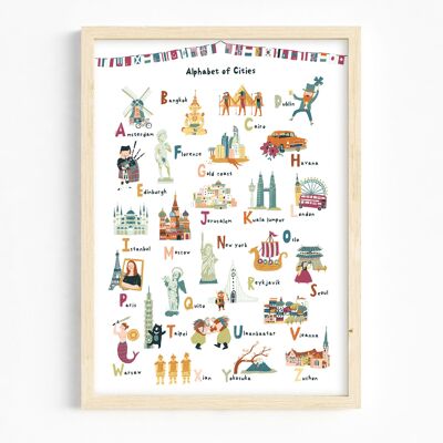 A3/ABC Cities art print