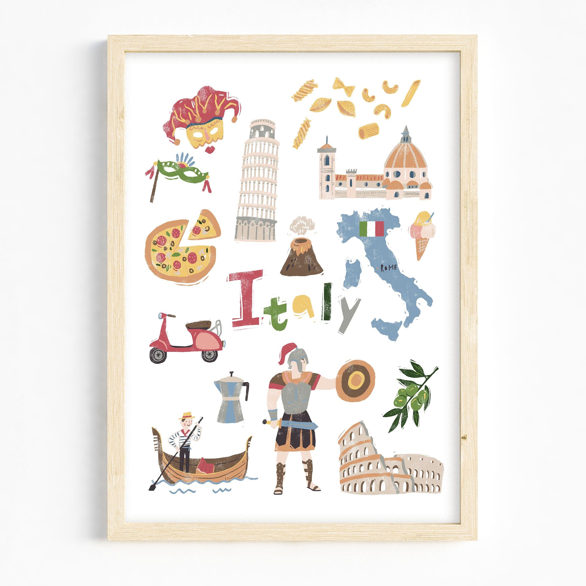 Impression d'art A3 / Voyage en Italie