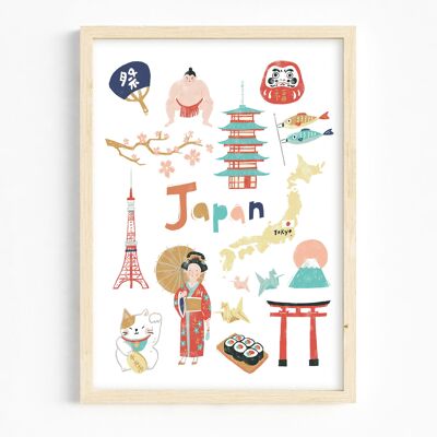 Stampa d'arte A3/ Viaggi in Giappone