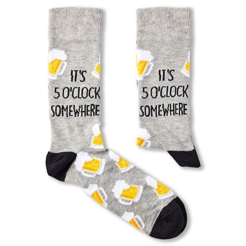 Unisex It's 5 O'Clock Somewhere Beer Socks