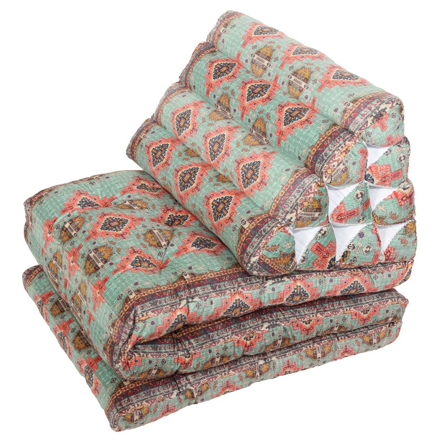 Tapis Oriental Triangle Kilim Vert