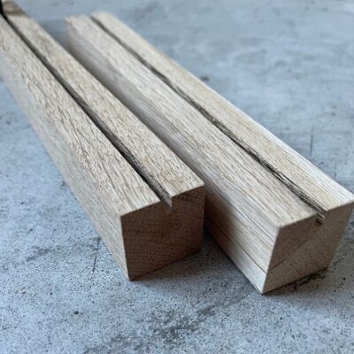 Soportes de madera de roble
