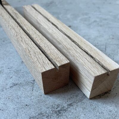 Soportes de madera de roble