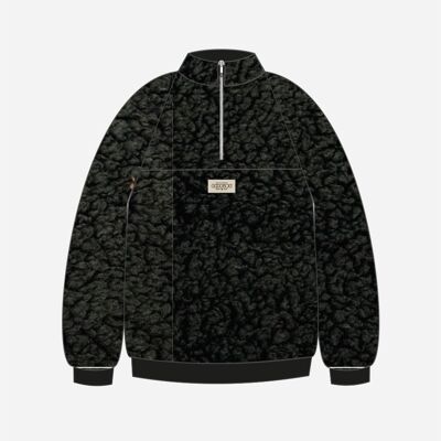 OG LOGO SHERPA HALFZIP BLACK