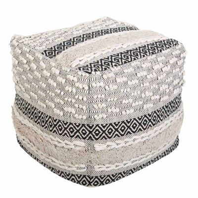 Coussin d'assise bohème cube pouf Mara