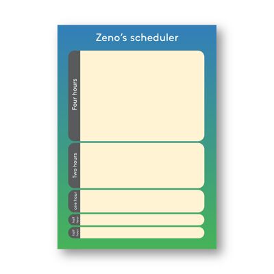 Bloc de notas planificador de día Zeno