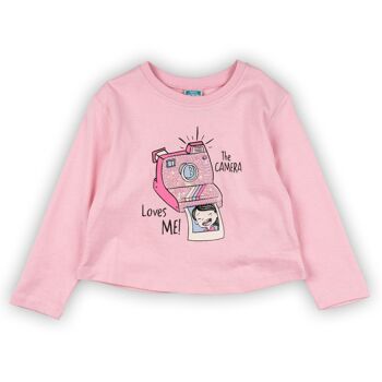 T-shirt rose fille CAMARET 2